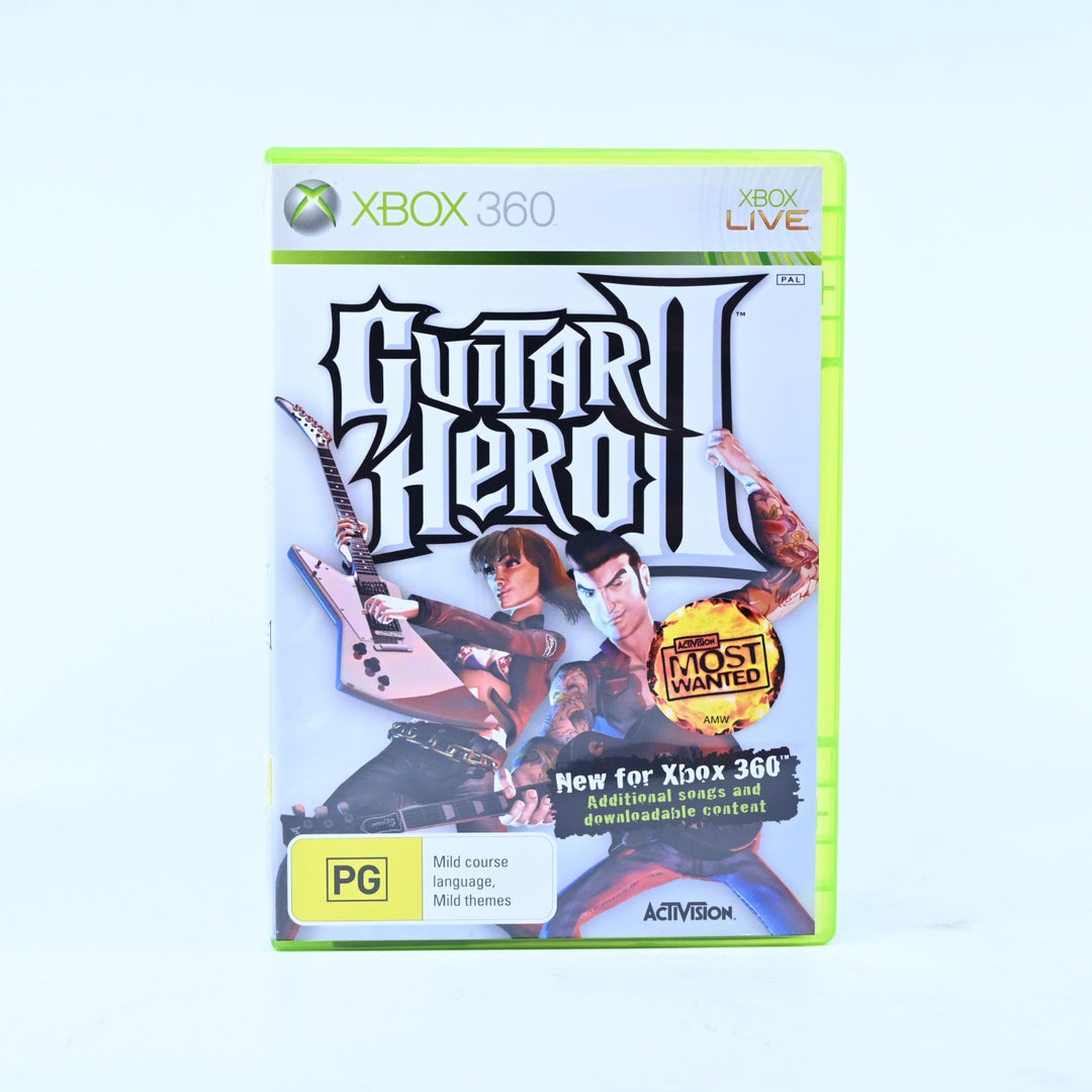 Guitar Hero II - Xbox 360 Game + Manual - PAL - MINT DISC!