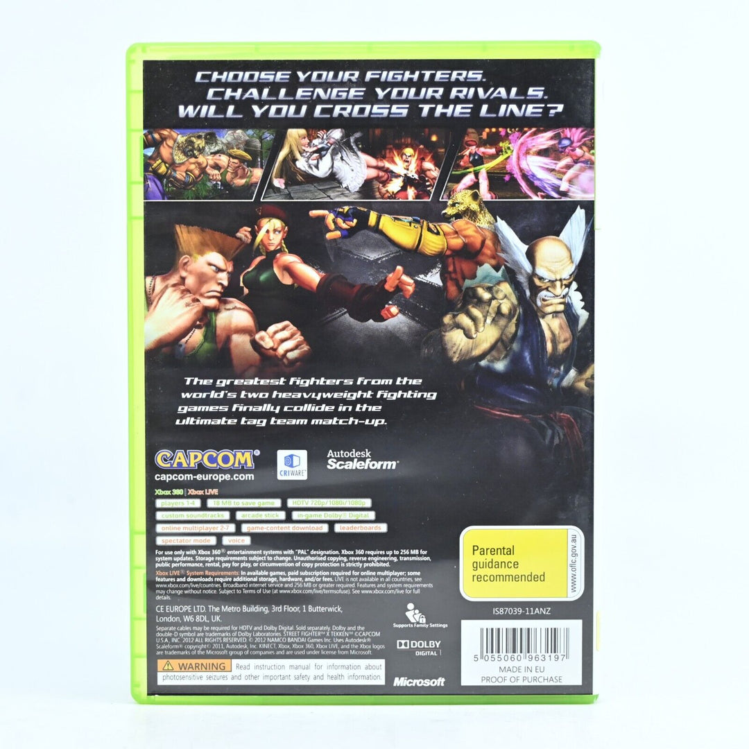 Street Fighter X Tekken - Xbox 360 Game + Manual - PAL - MINT DISC!