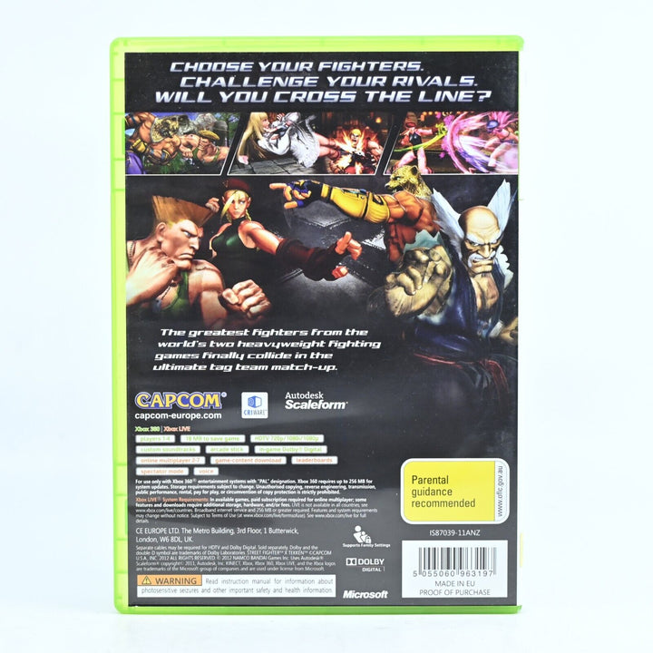 Street Fighter X Tekken - Xbox 360 Game + Manual - PAL - MINT DISC!