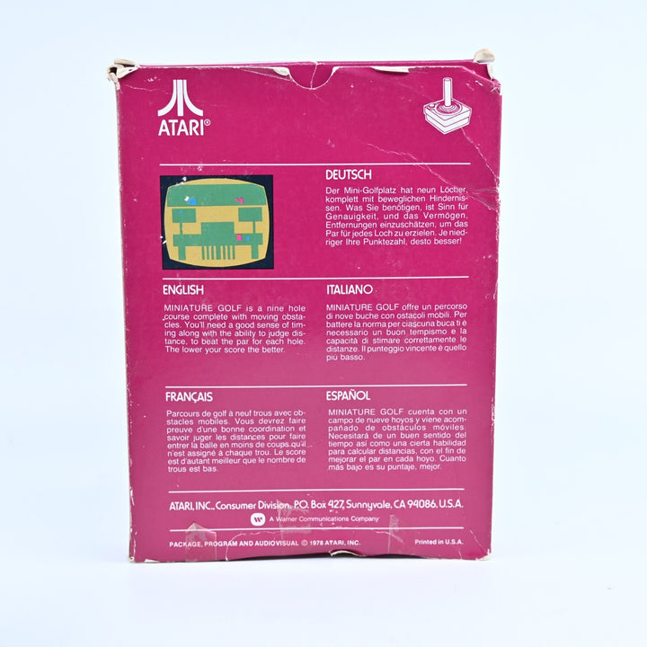 Miniature Golf - Atari 2600 Boxed Game - PAL - FREE POST!