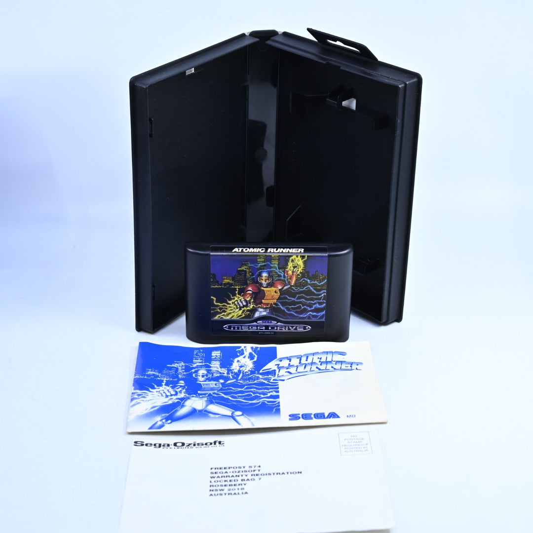 Atomic Runner - Sega Mega Drive Game + Manual - PAL - FREE POST!