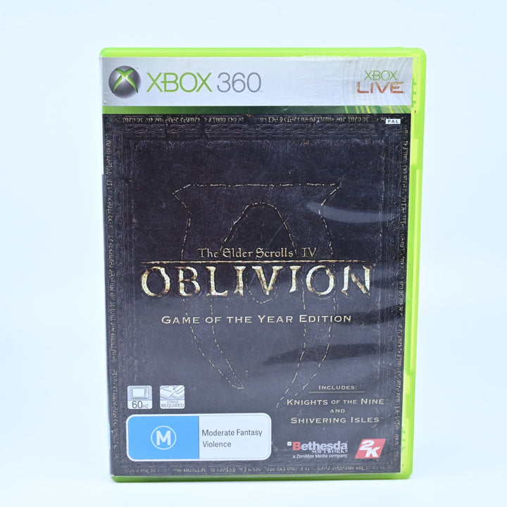 The Elder Scrolls IV: Oblivion - GOTY Edition - Xbox 360 Game + Manual - PAL