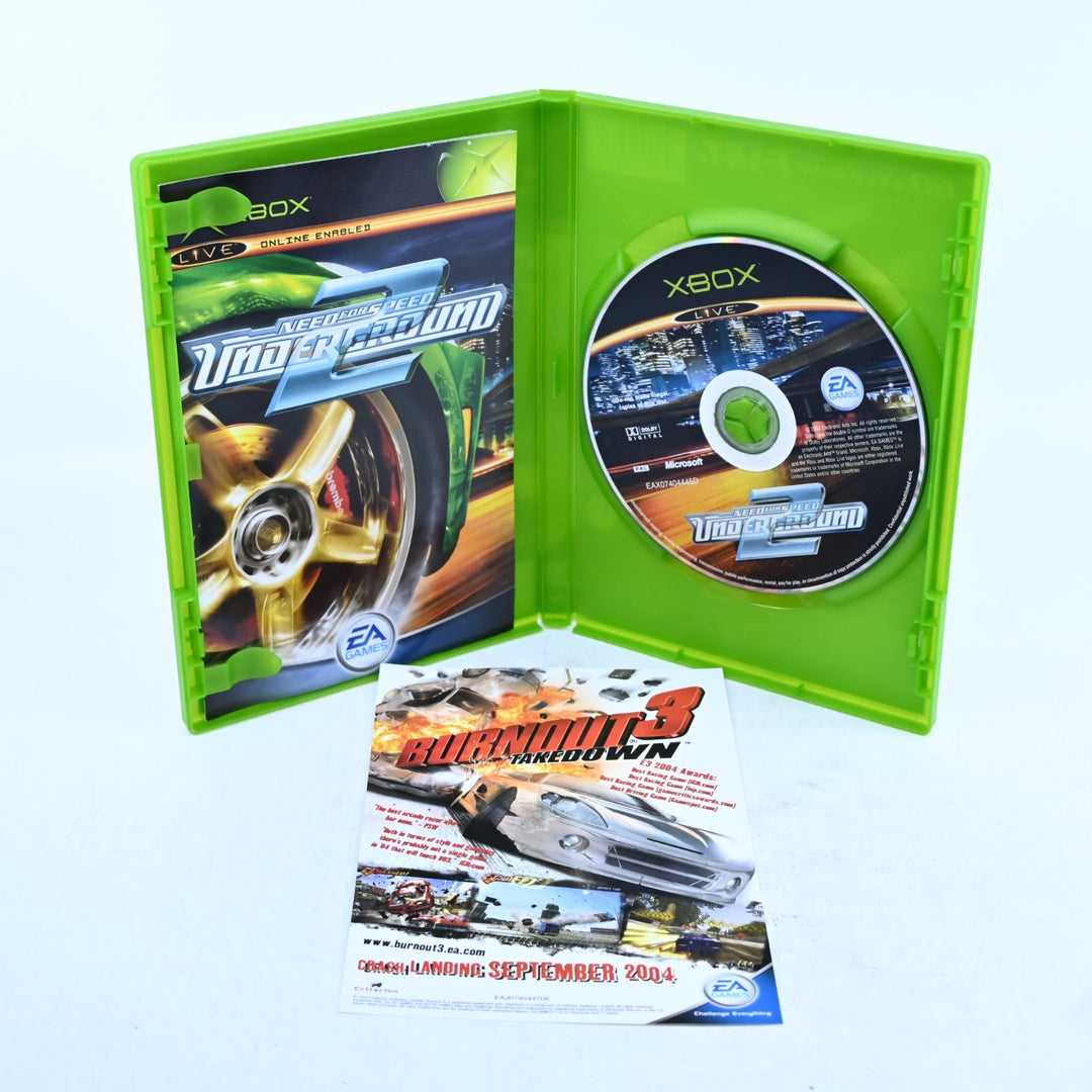 Need for Speed Underground 2 - Original Xbox Game + Manual - PAL - MINT DISC!