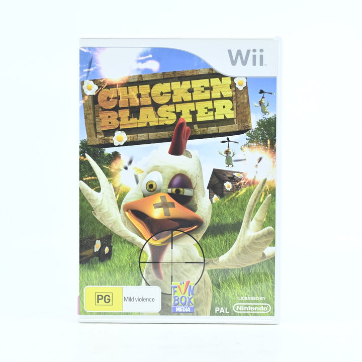 Chicken Blaster - Nintendo Wii Game + Manual - PAL - MINT DISC!