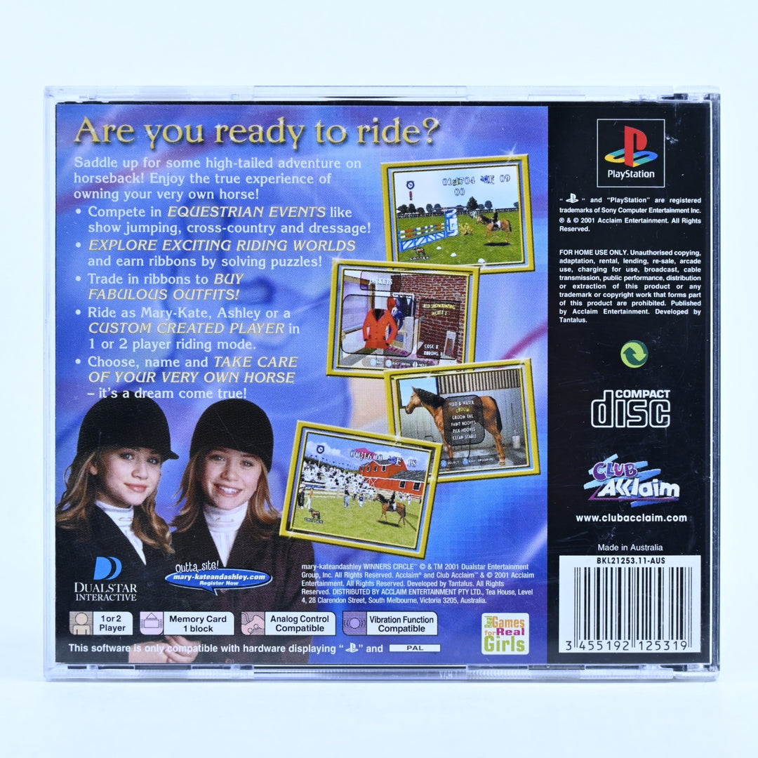 Mary-Kate and Ashley Winner's Circle - Sony Playstation 1 / PS1 Game + Manual