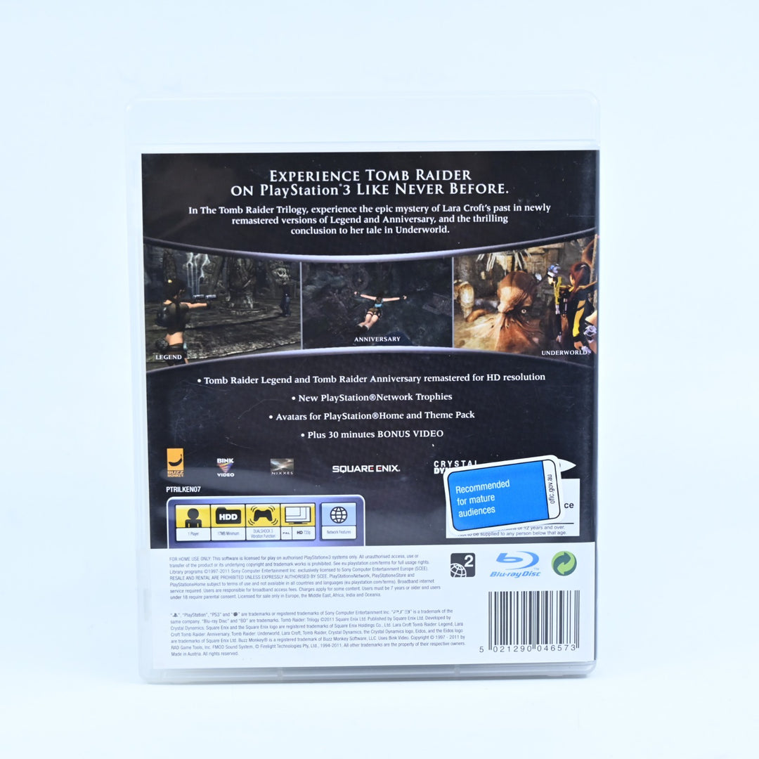 The Tomb Raider Trilogy - Sony Playstation 3 / PS3 Game - FREE POST!
