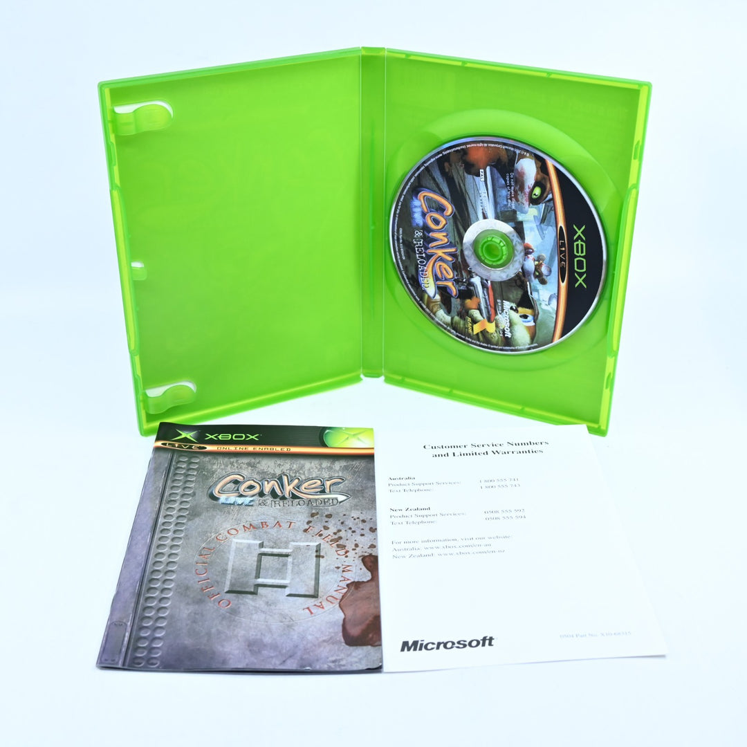 Conker: Live & Reloaded - Original Xbox Game + Manual - PAL - MINT DISC!