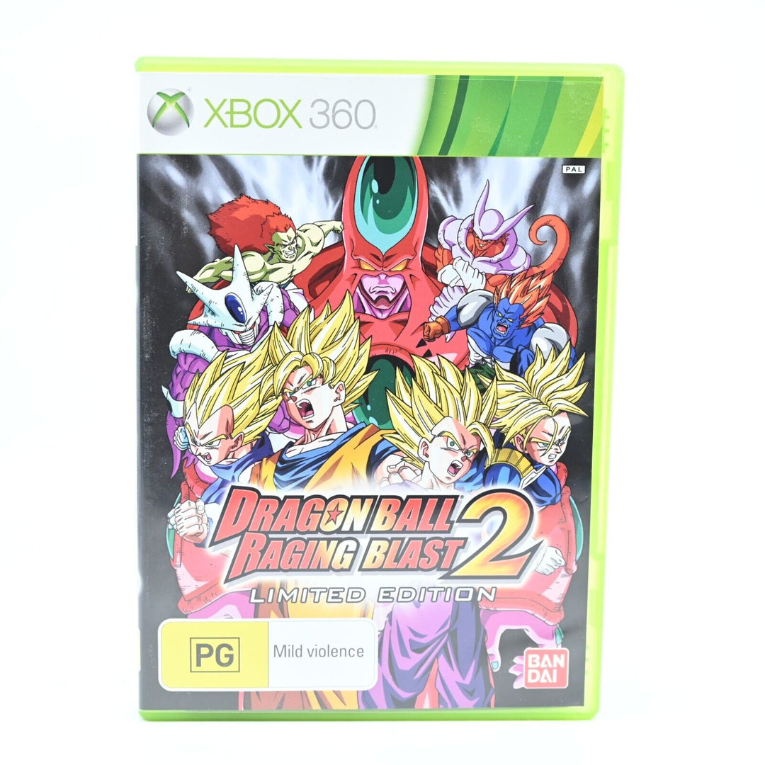 Dragon Ball: Raging Blast 2 Limited Edition - Xbox 360 Game + Manual - MINT DISC