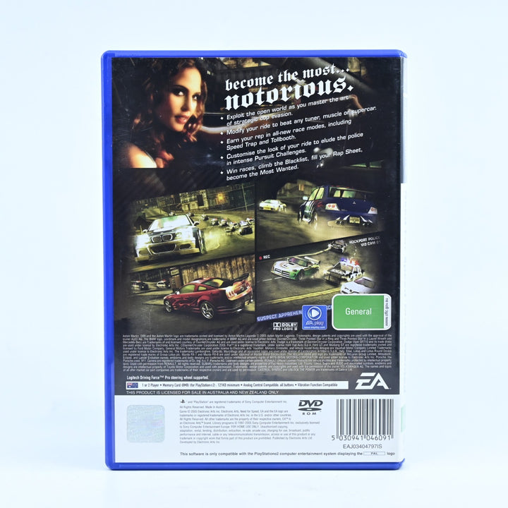Need for Speed: Most Wanted - Sony Playstation 2 / PS2 Game + Manual - PAL