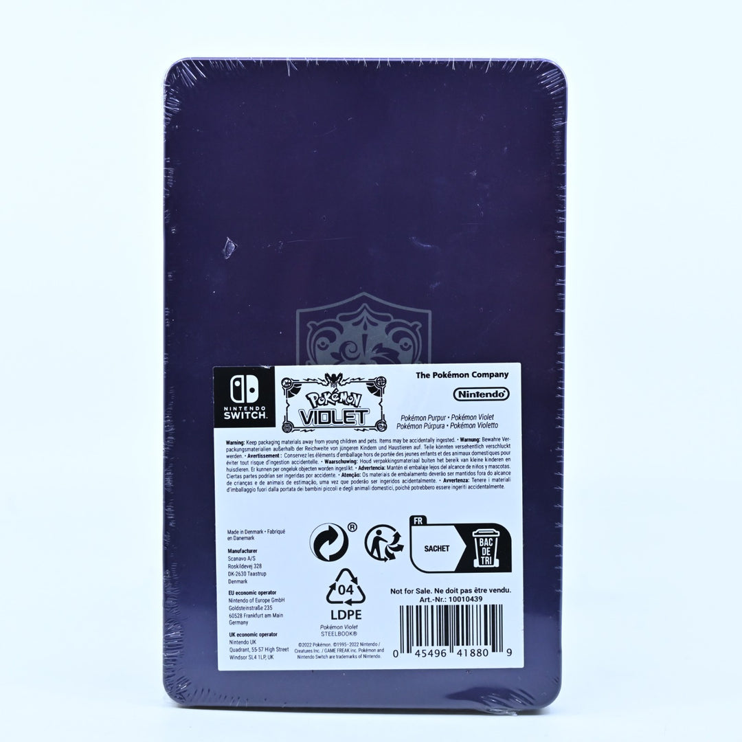 SEALED! Pokemon Violet Steelbook - Nintendo Switch Accessory - FREE POST!