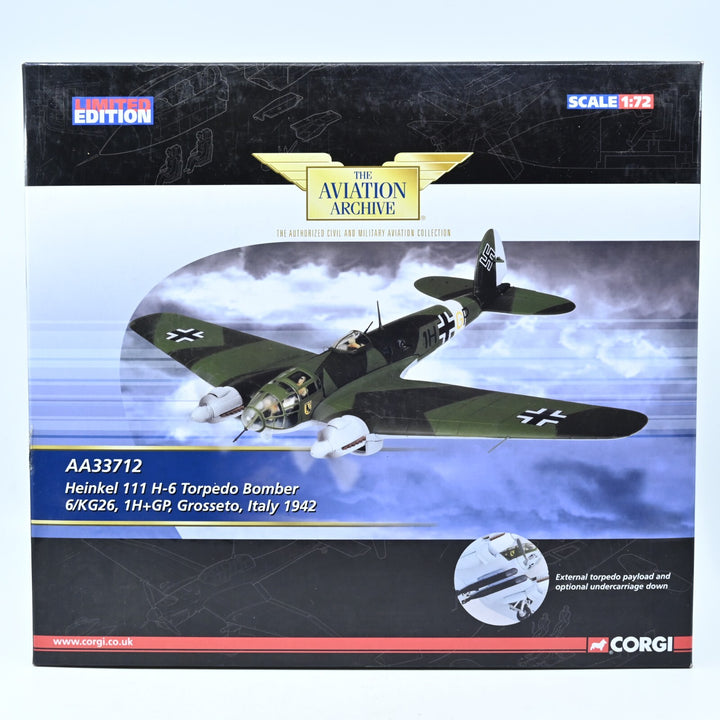 Corgi Aviation 1:72 Heinkel 111 H-6 Torpedo Bomber AA33712