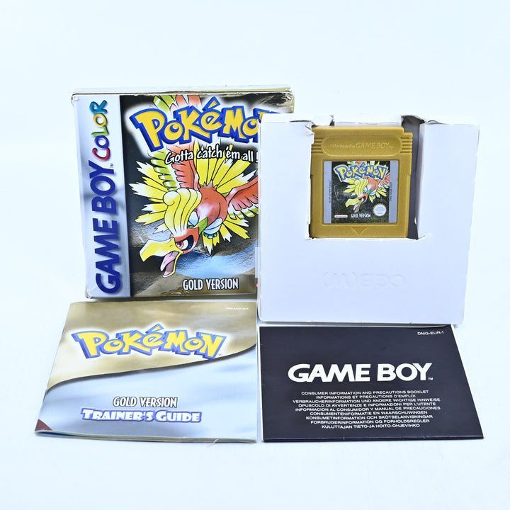 Pokemon Gold Version - Nintendo Gameboy Color Boxed Game - PAL - NEW BATTERY!