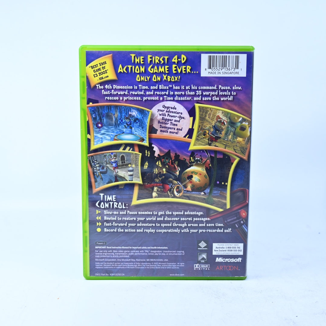 Blinx The Time Sweeper - Original Xbox Game - No Manual - PAL - MINT DISC!