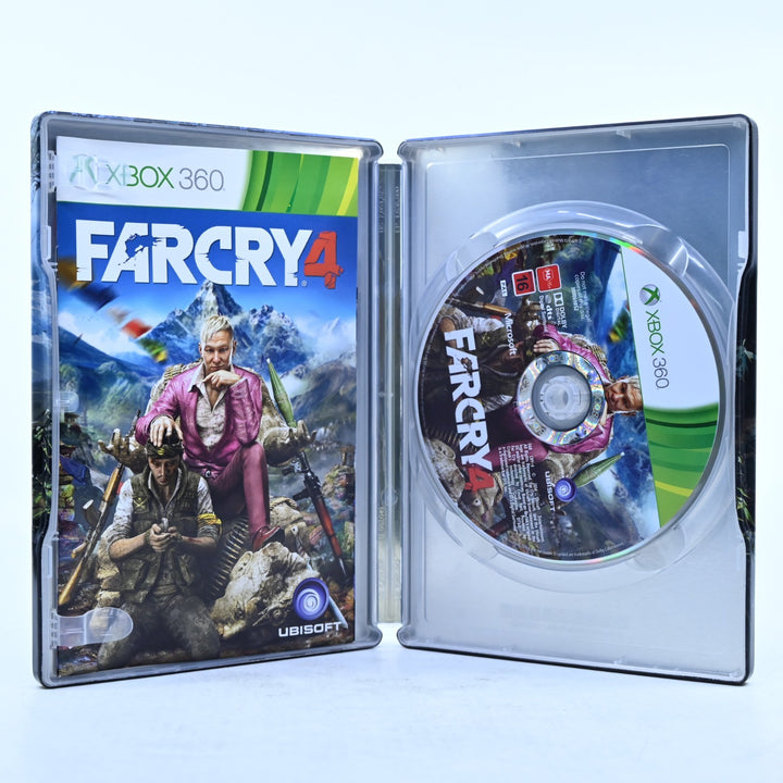 Far Cry 4 - Steelbook Edition - Xbox 360 Game + Manual - PAL - MINT DISC!