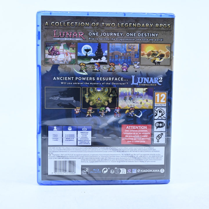 Lunar Remastered Collection - Sony Playstation 4 / PS4 Game - SEALED!