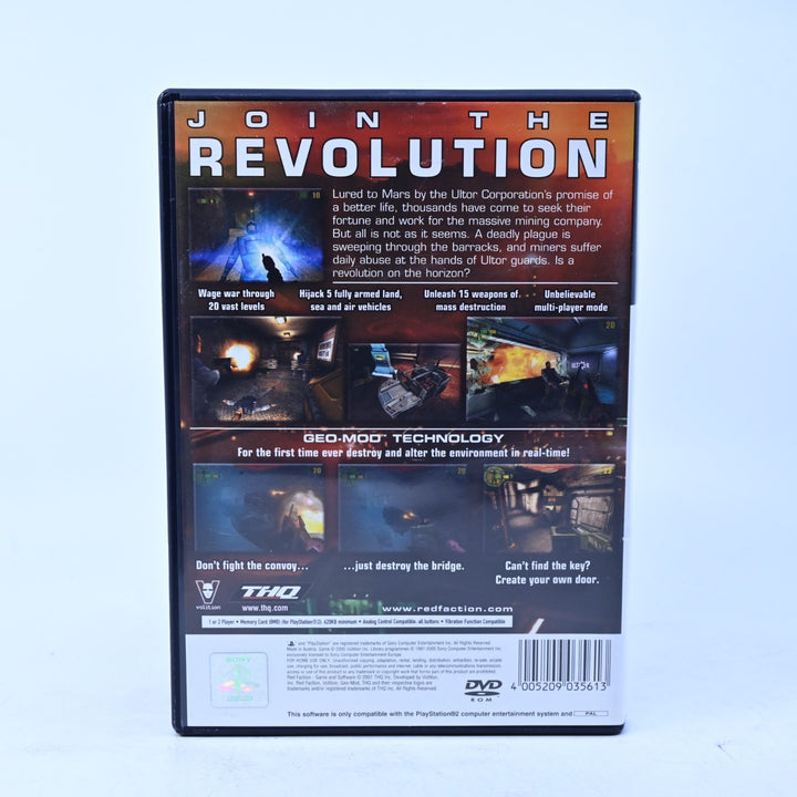 Red Faction - Sony Playstation 2 / PS2 Game + Manual - PAL - FREE POST!