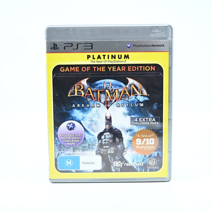 Batman: Arkham Asylum GOTY Edition - Sony Playstation 3 / PS3 Game + Manual