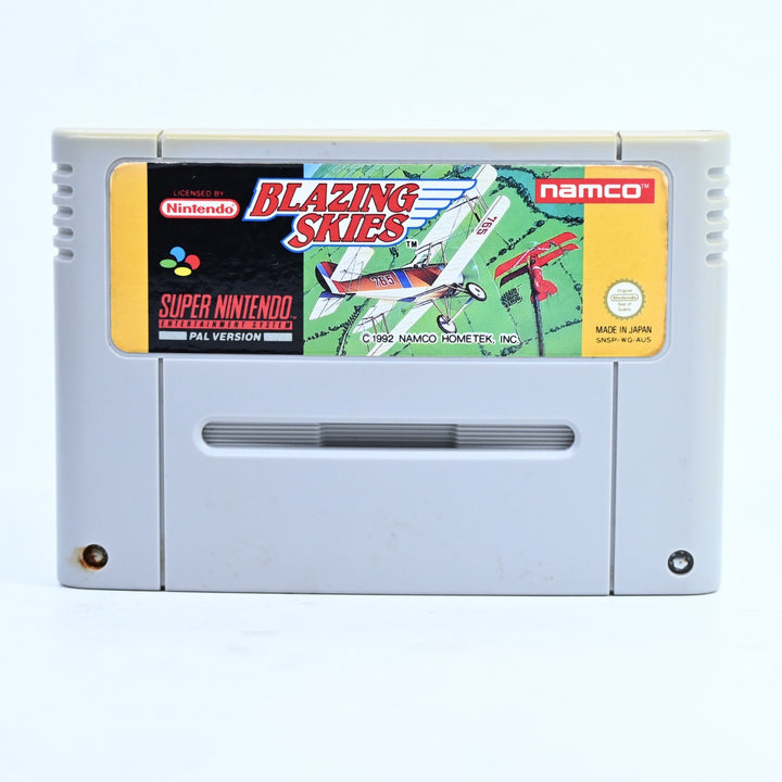 Blazing Skies - Super Nintendo / SNES Game - PAL - FREE POST!