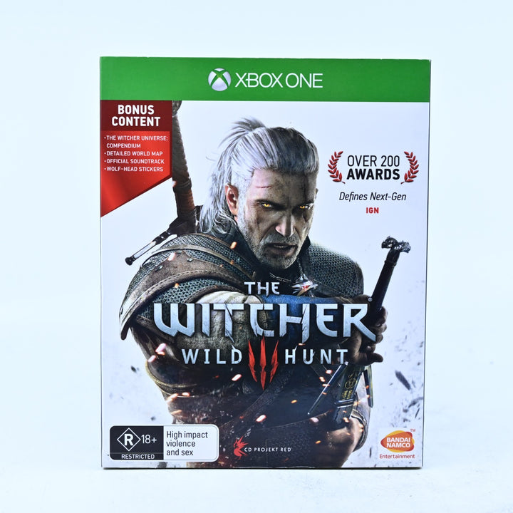 The Witcher III: Wild Hunt + Slip Cover - Xbox One Game - PAL - FREE POST!