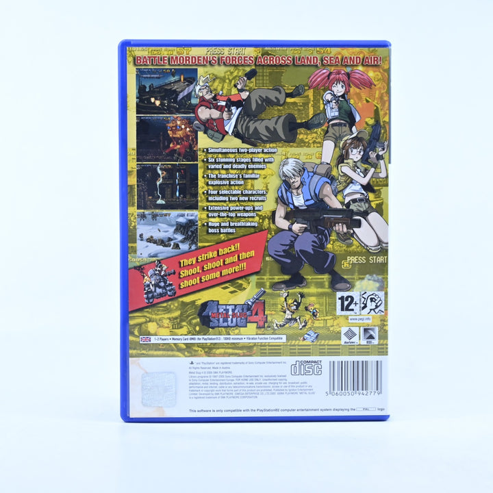 Metal Slug 4 - Sony Playstation 2 / PS2 Game + Manual - PAL - MINT DISC!