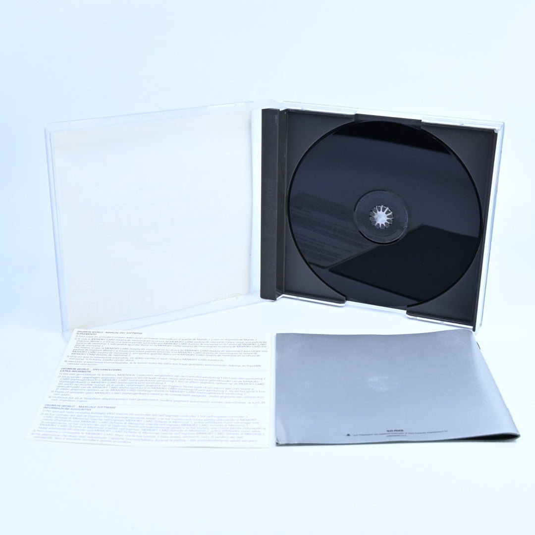 Digimon World - Sony Playstation 1 / PS1 Game + Manual - FRENCH PAL - MINT DISC!