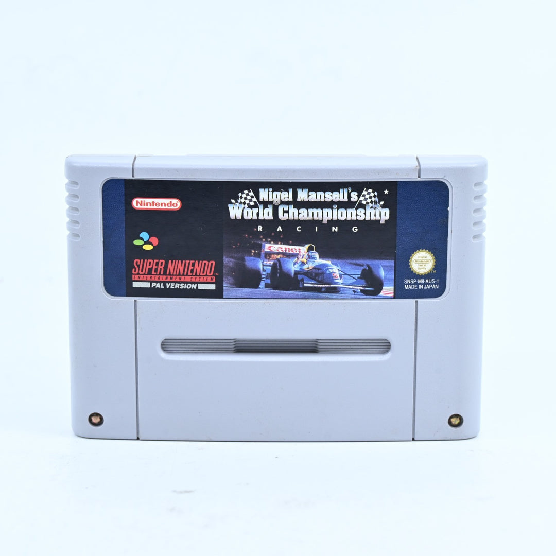 Nigel Mansell's World Championship Racing - Super Nintendo / SNES Game - Pal