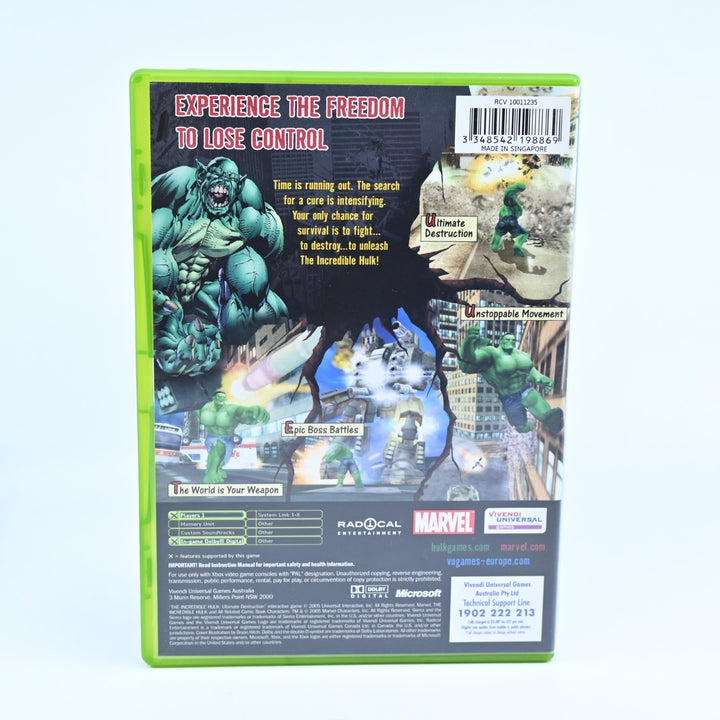 The Incredible Hulk: Ultimate Destruction - Original Xbox Game + Manual - PAL