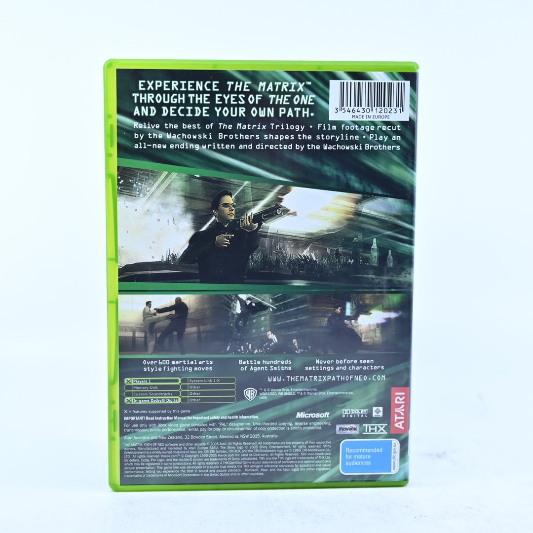 The Matrix: Path of Neo - Original Xbox Game + Manual - PAL - MINT DISC!