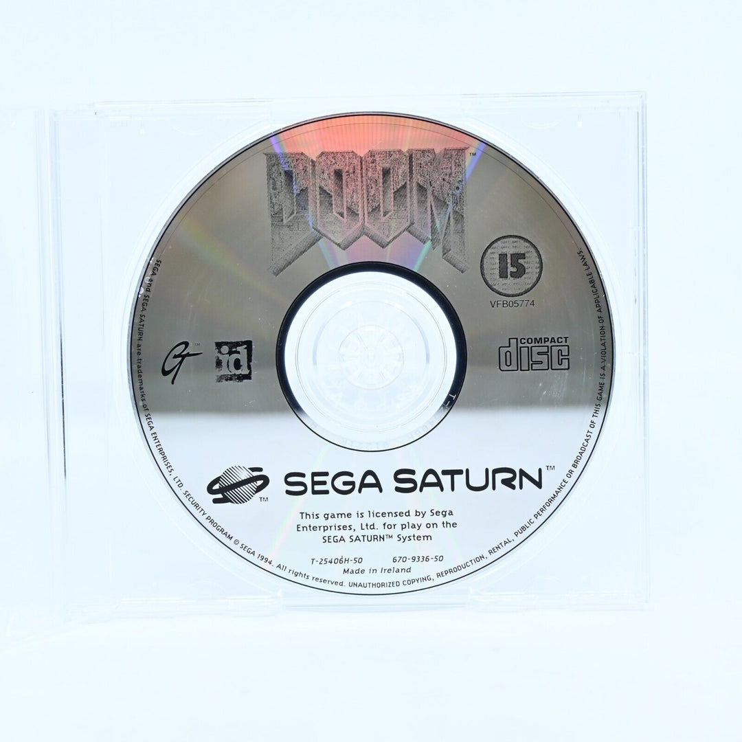 Doom - Sega Saturn Game - Disc Only - PAL - MINT DISC!