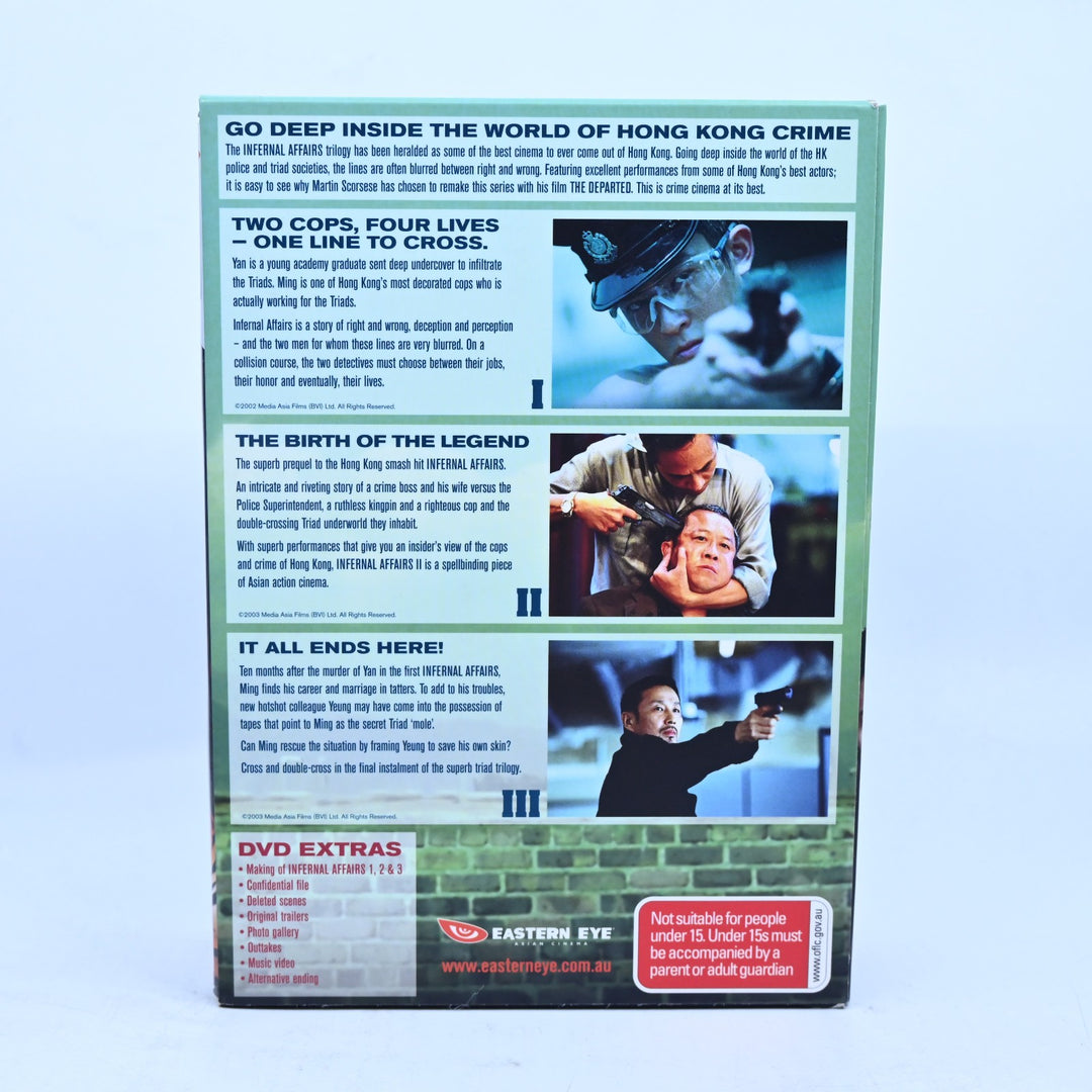 Infernal Affairs - 3 Movie Box Set - Region 4 - DVD