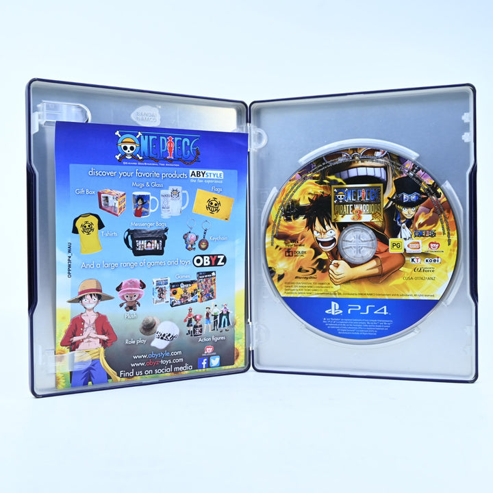 One Piece Pirate Warriors 3 Steelbook - Playstation 4 / PS4 Game - MINT DISC!