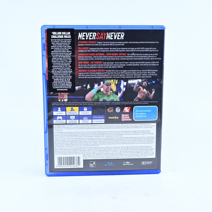 WWE 2k19 - Sony Playstation 4 / PS4 Game - FREE POST!