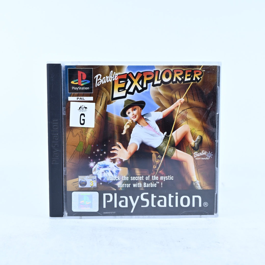 Barbie Explorer - Sony Playstation 1 / PS1 Game + Manual - PAL - MINT DISC!