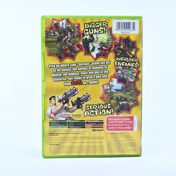 Serious Sam II - Original Xbox Game + Manual - PAL - MINT DISC!