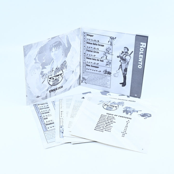 Street Fighter: Alpha 2 - Sony Playstation 1 / PS1 Game + Manual - MINT DISC!