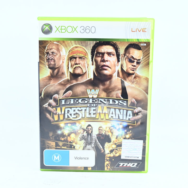 WWE Legends Of WrestleMania - Xbox 360 Game + Manual - PAL - MINT DISC!