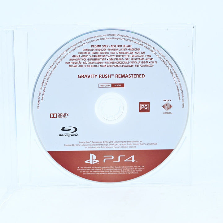 Gravity Rush Remastered - Promo Disc - PS4 Game - Disc Only - MINT DISC!