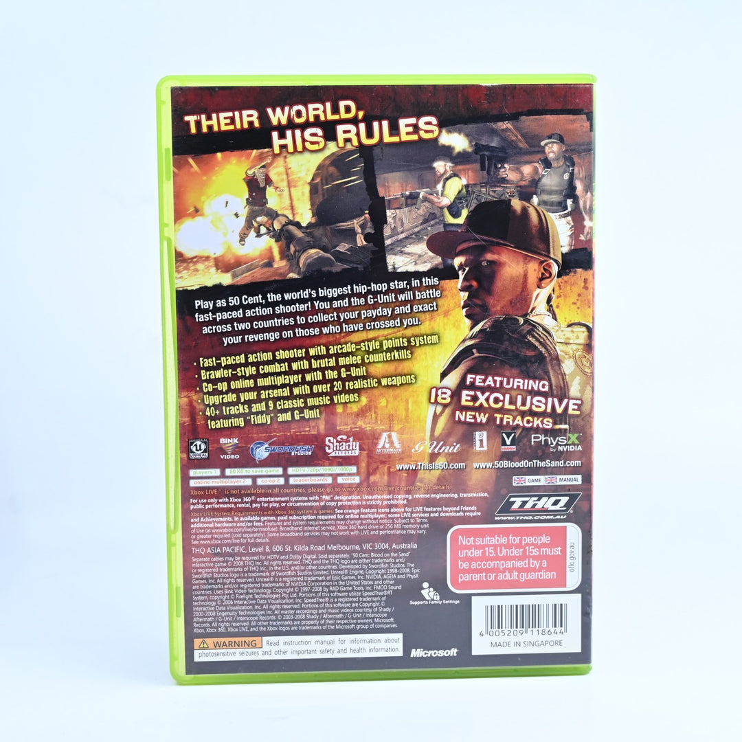 50 Cent: Blood on The Sand - Xbox 360 Game + Manual - PAL - MINT DISC!