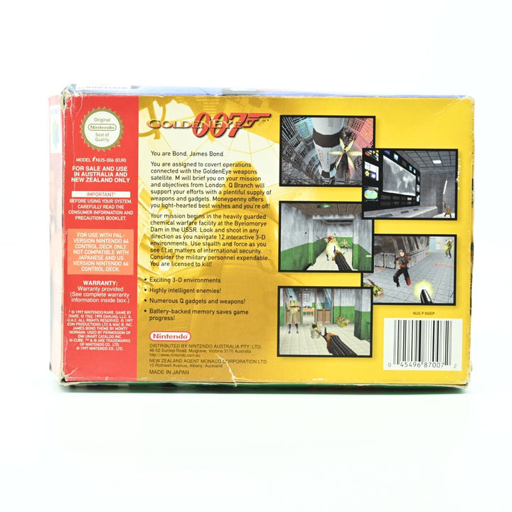 GoldenEye 007 - N64 / Nintendo 64 Boxed Game - PAL - FREE POST!