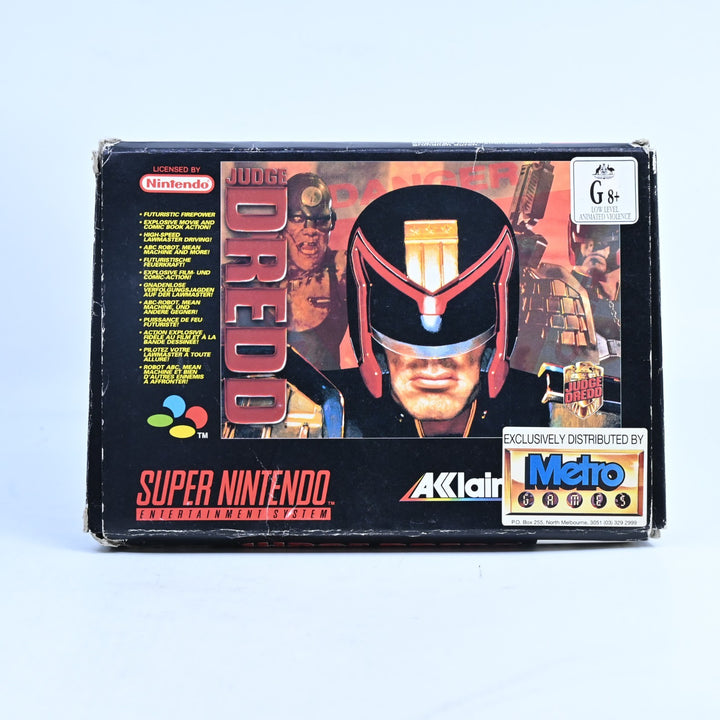 Judge Dredd - Super Nintendo / SNES Boxed Game - PAL - FREE POST!