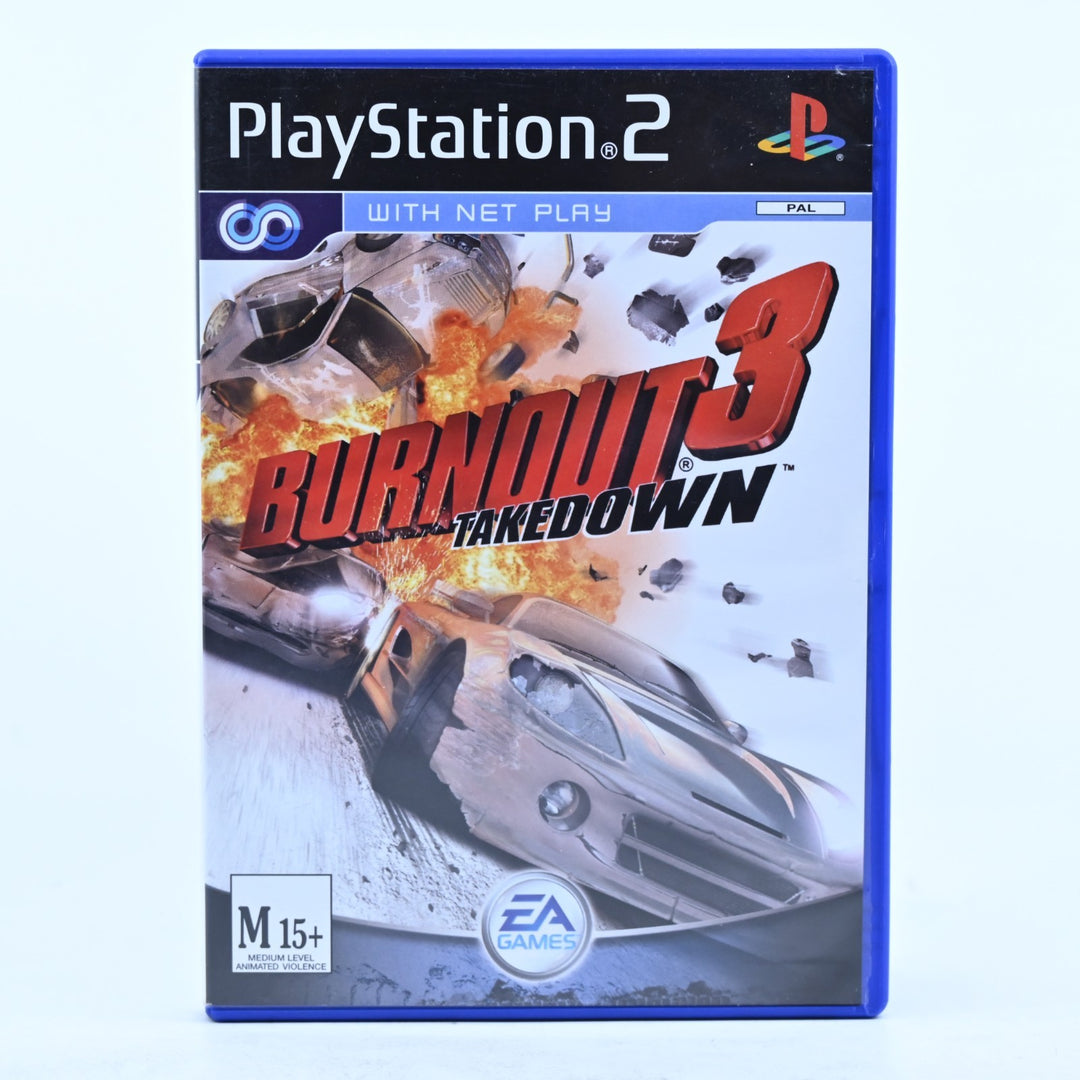 Burnout 3: Takedown - Sony Playstation 2 / PS2 Game + Manual - PAL - MINT DISC!