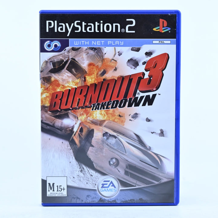 Burnout 3: Takedown - Sony Playstation 2 / PS2 Game + Manual - PAL - MINT DISC!
