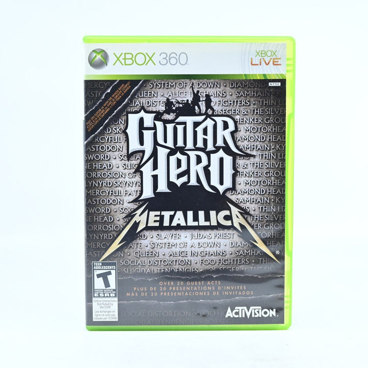 Guitar Hero: Metallica - Xbox 360 Game + Manual NTSC NEAR MINT DISC! REGION FREE