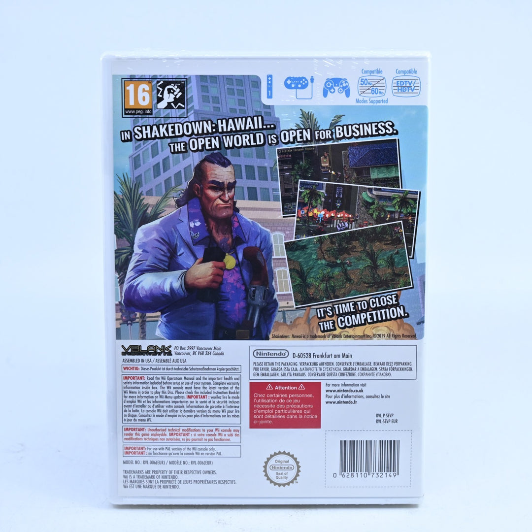 SEALED! Shakedown: Hawaii - Nintendo Wii Game + Manual - PAL - MINT DISC!