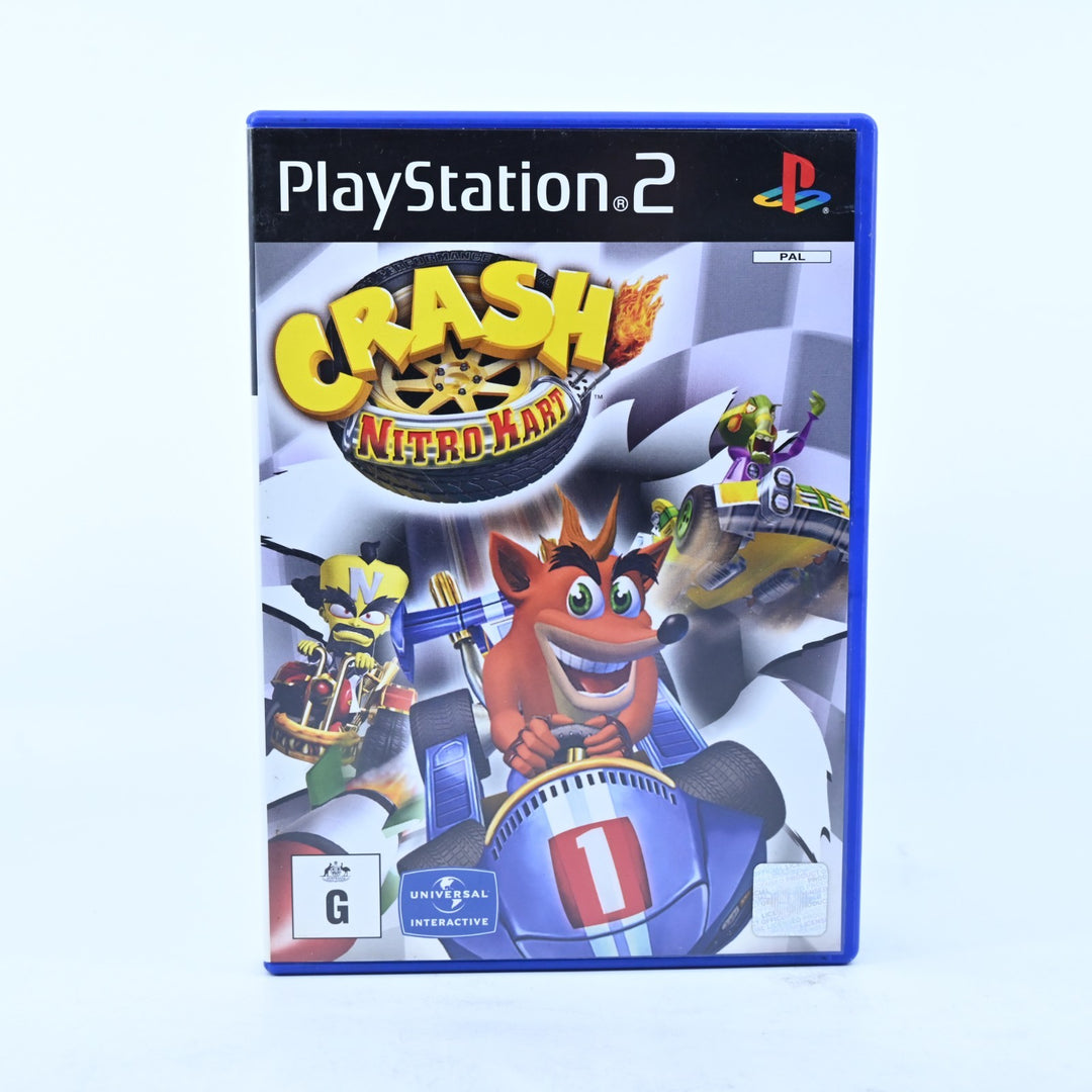 Crash Nitro Kart - Sony Playstation 2 / PS2 Game + Manual - PAL - MINT DISC!