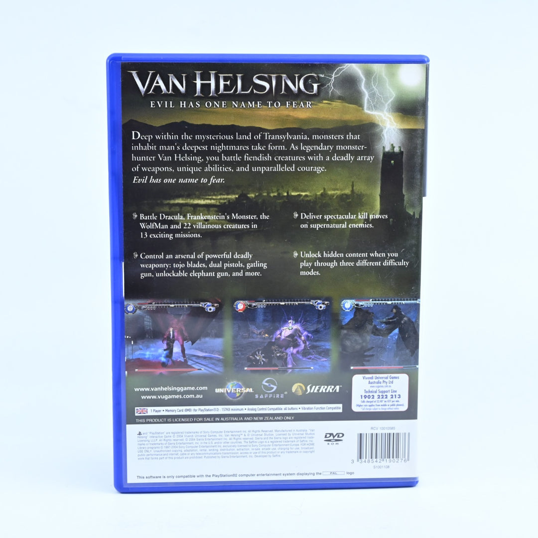 Van Helsing - Sony Playstation 2 / PS2 Game + Manual - PAL - NEAR MINT DISC!