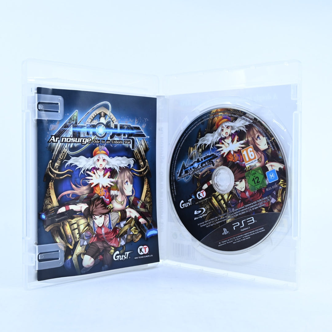 Ar nosurge: Ode to an Unborn Star - Sony Playstation 3 / PS3 Game + Manual