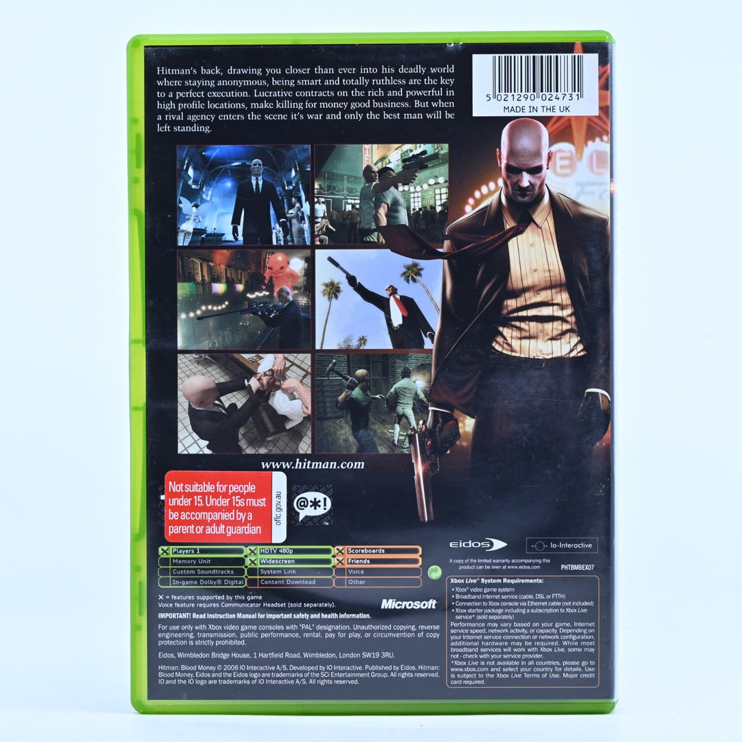 Hitman: Blood Money - Original Xbox Game + Manual - PAL - MINT DISC!