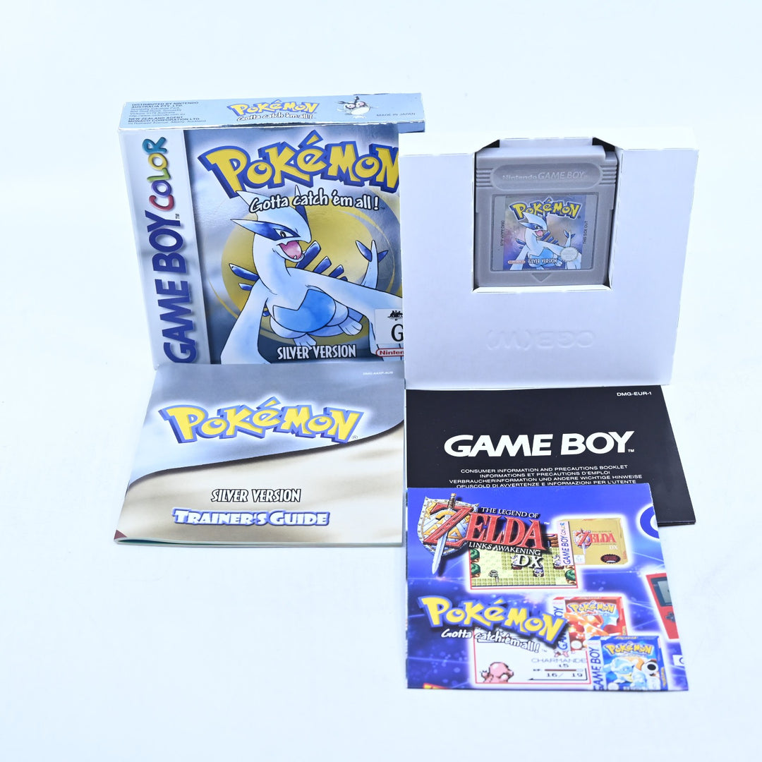 Pokemon Silver Version - Nintendo Gameboy Color Boxed Game - PAL - NEW BATTERY!