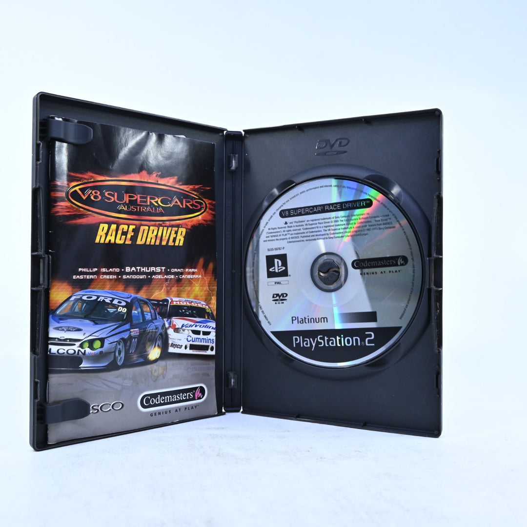 V8 Supercars Race Driver - Sony Playstation 2 / PS2 Game + Manual - PAL
